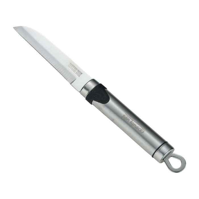 Cuchillo pelador 22x2 cm acero inoxidable, ideal para pelar y cortar frutas y verduras expert san ignacio