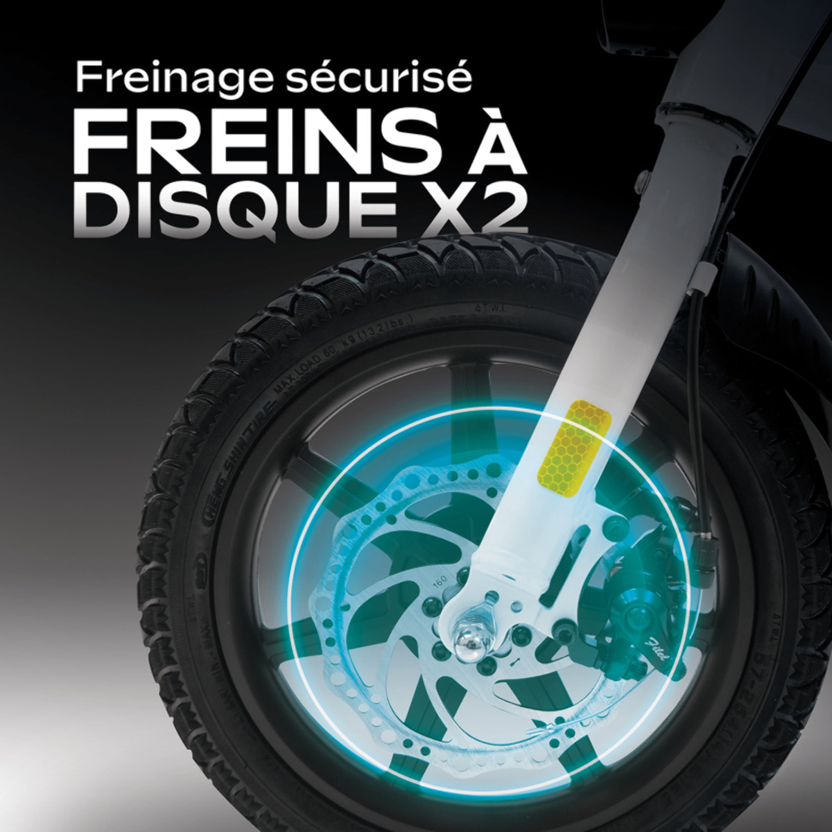 Draisienne UrbanGlide e-bike 140 WHITE - Roues 14'' - 250W - 5Ah