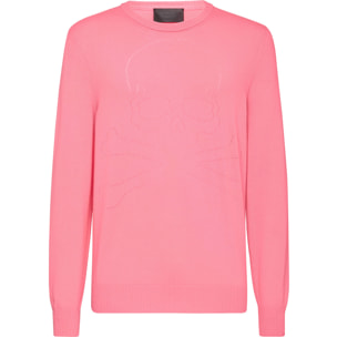 PHILIPP PLEIN Pullover Round Neck SKULL AND PLEIN