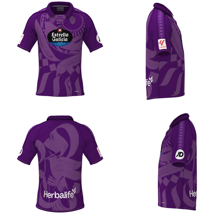 Maglie gioco Kappa Bambino Kombat 2024 Valladolid Viola
