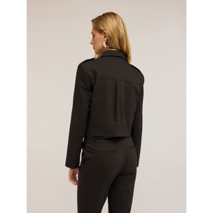 Motivi - Giacca cropped con tasche - Nero