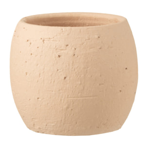 J-Line cache-pot Enya - céramique - beige - small - Ø 16 cm