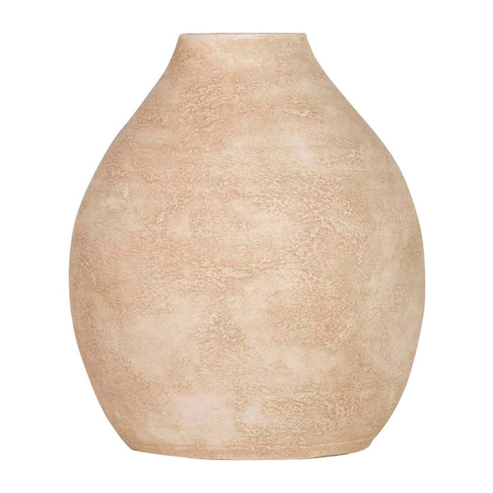 Florero Ceramica Beige 23x23x28 Cm