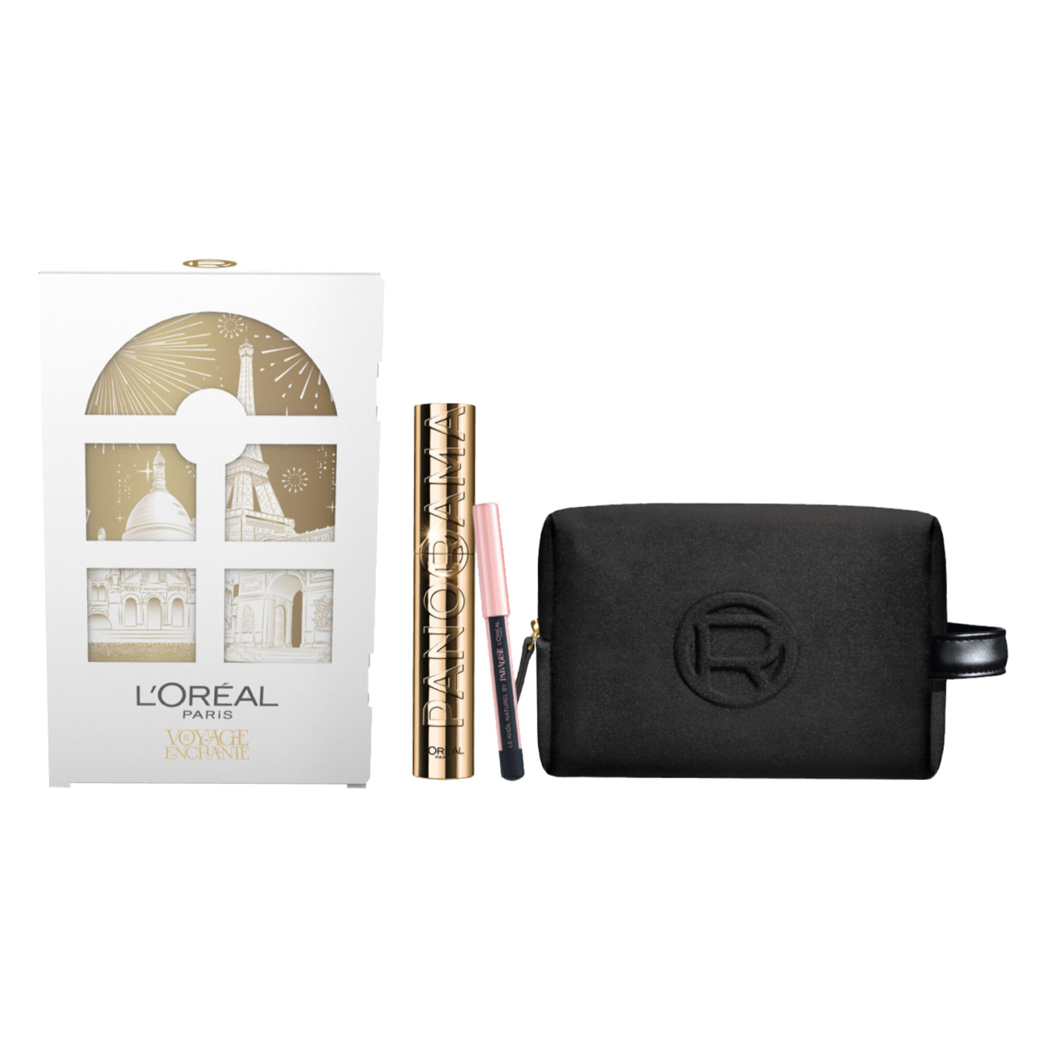 Confezione Regalo Natale Voyage Enchanté con Mascara Nero Panorama + Matita Nera Le Khol + Pochette in Velluto