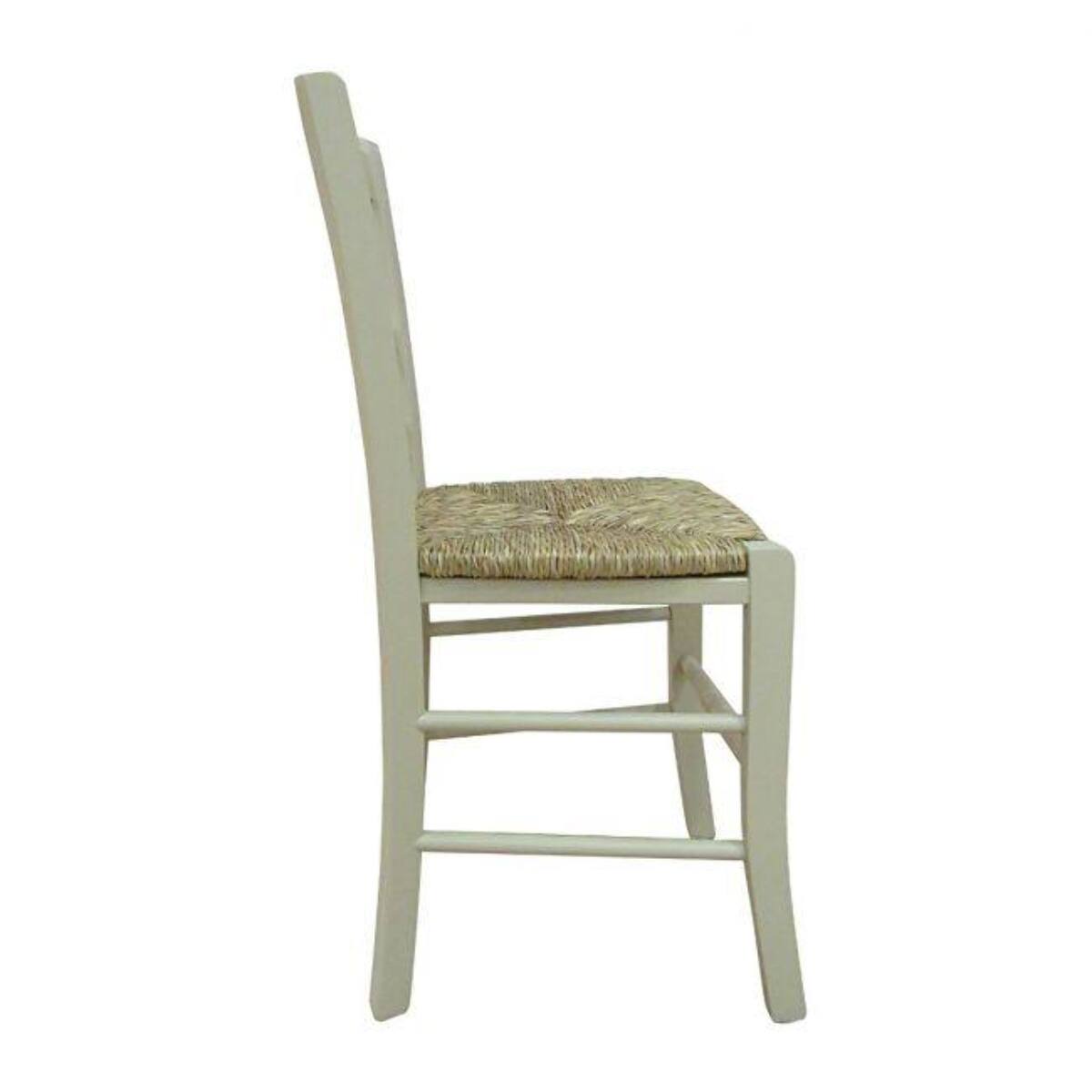 Sedia classica in legno, per sala da pranzo, cucina o salotto, Made in Italy, cm 45x47h88, Seduta h cm 46, colore Sabbia