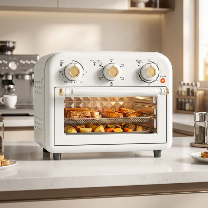 Four friteuse à air friteuse sans huile air fryer 12L 1200W accessoires inclus