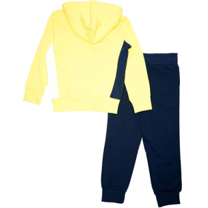 Tuta da bambino con cappuccio e zip logo piccolo Basic