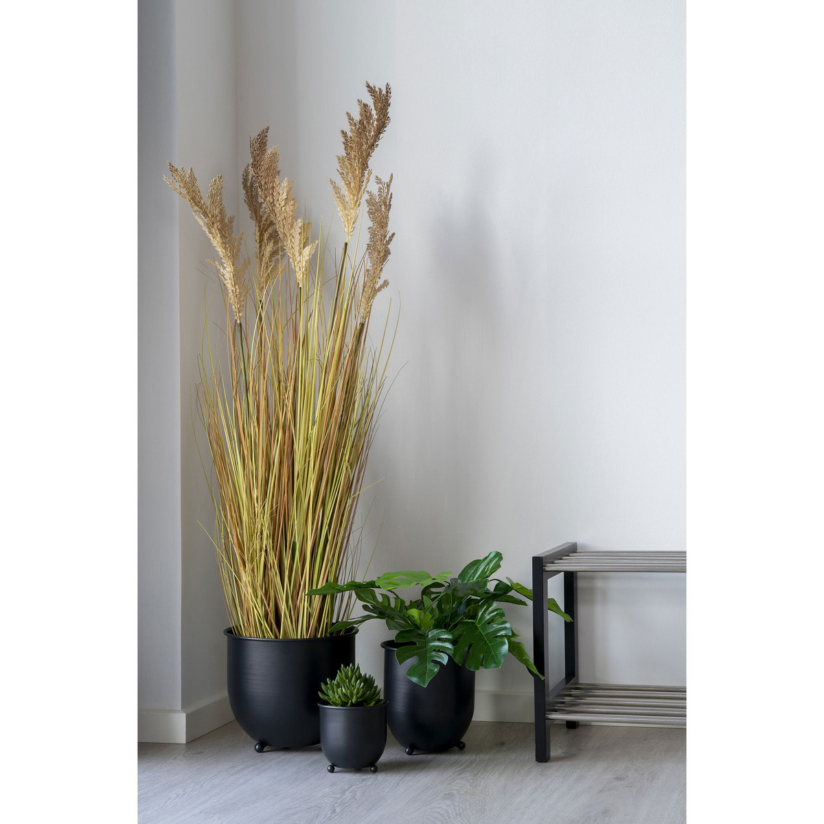 Erba sorgo artificiale naturale H 110 cm