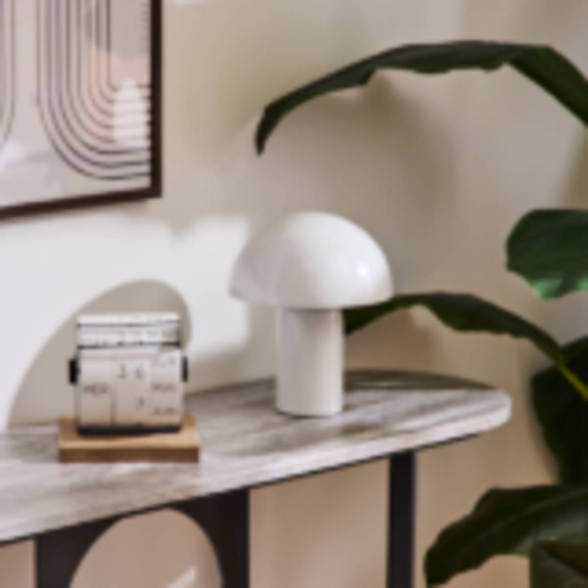 Lampe champignon secteur Lito pêche H24,5cm