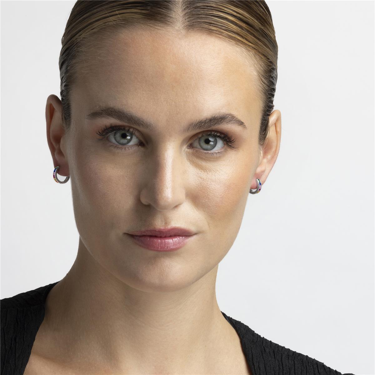 Pendientes Lux by Lux acabados en rodio