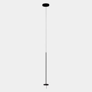 LEDS C4 Colgante Invisible Single Fixed LED 10.5 Blanco cálido - 3000K PHASE CUT Negro 550lm