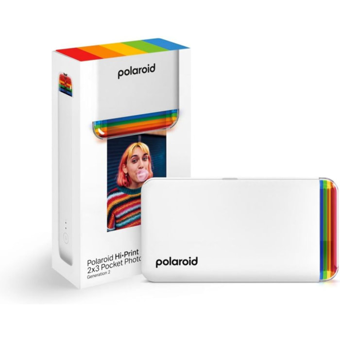 Imprimante photo portable POLAROID Pocket Photo 3x2 Gen 2 blanc