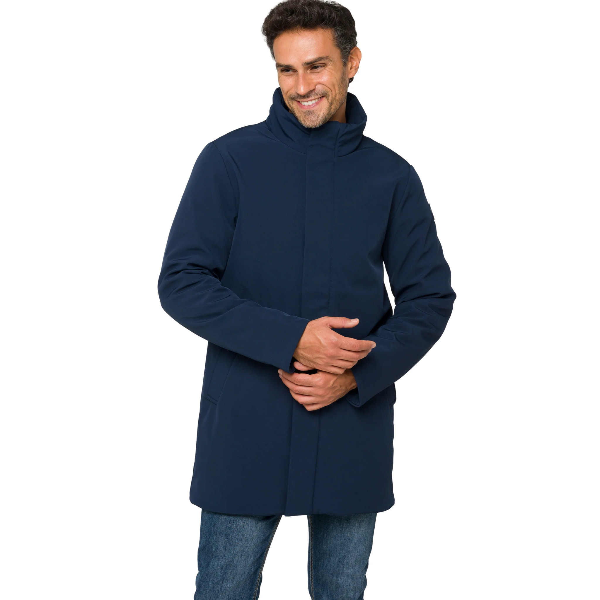 Chaqueta KANAWA acolchada impermeable Azul