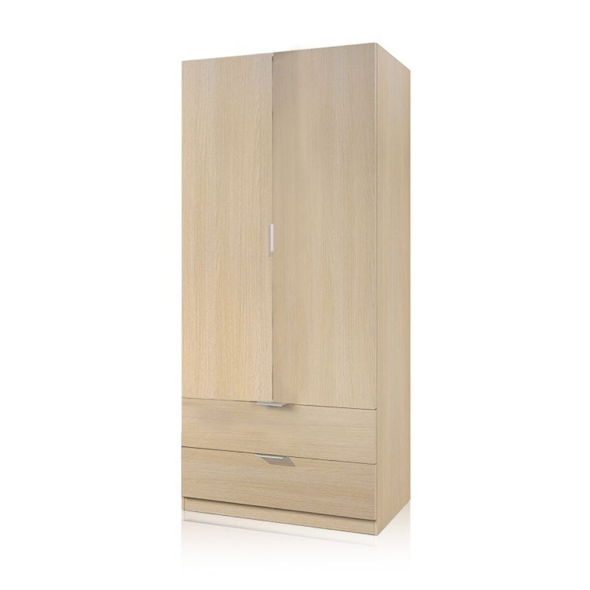 Armario Lark 2 Puertas 2 Cajones Roble