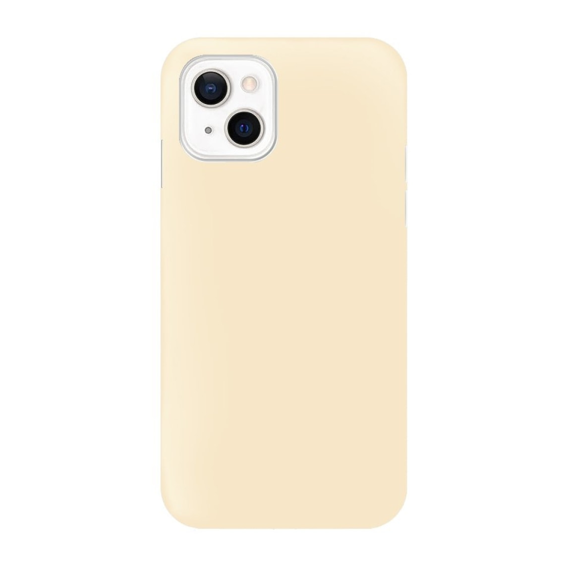 Coque silicone liquide Beige pour iPhone 13 Mini