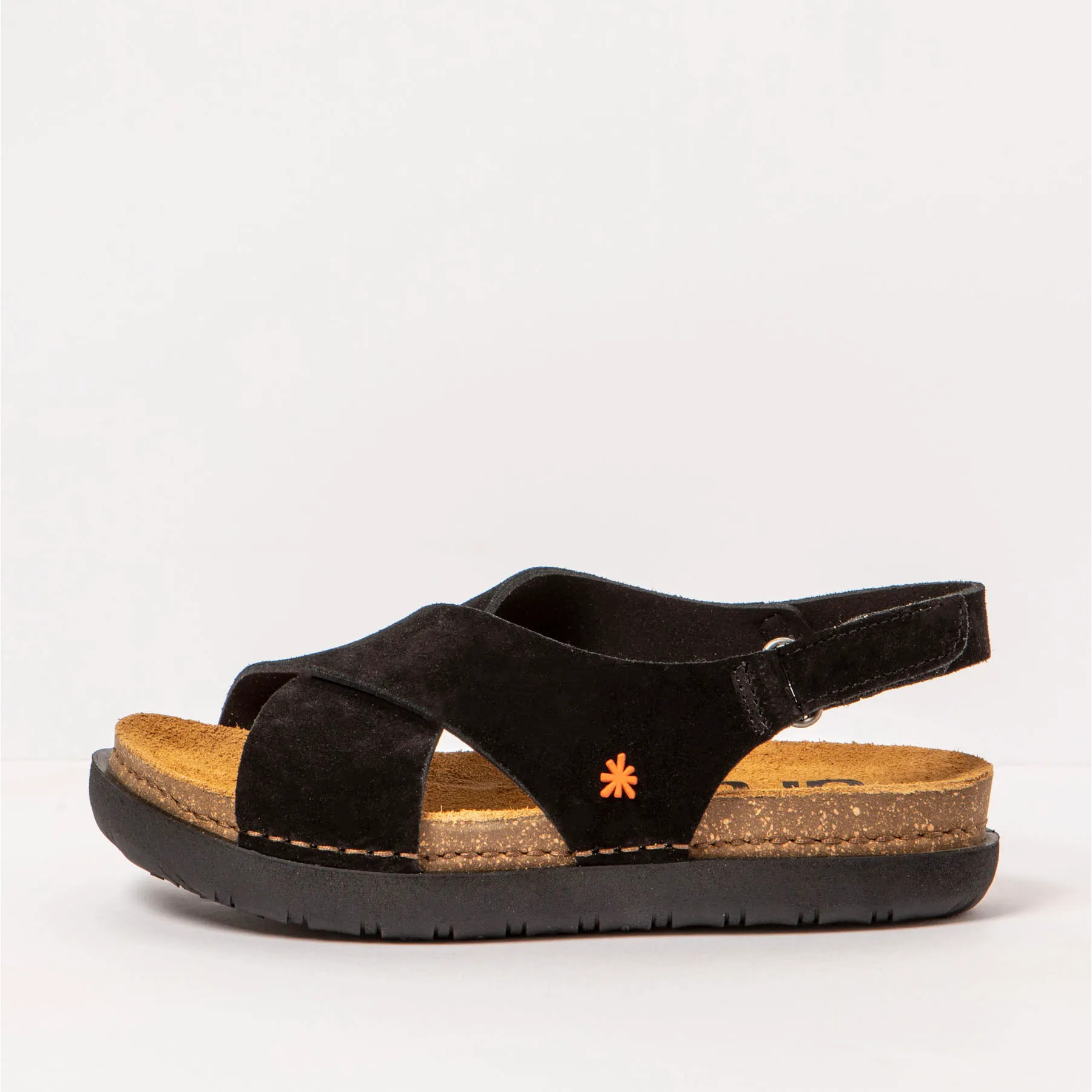 Sandalias 1710S SILK SUEDE BLACK/ RHODES color Black