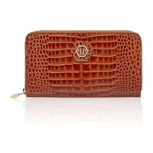 PHILIPP PLEIN Cartera con cremallera central COCCO
