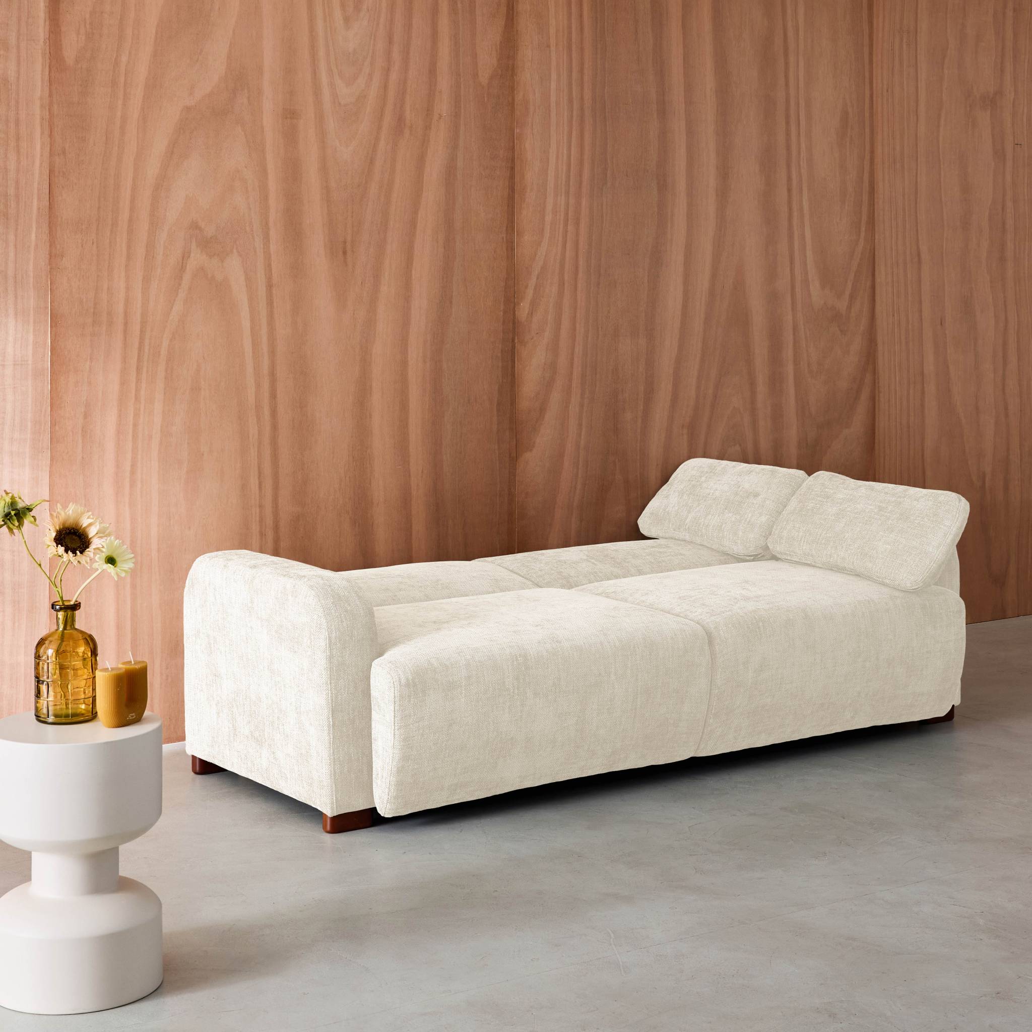 Canapé convertible 3 places tissu DANY