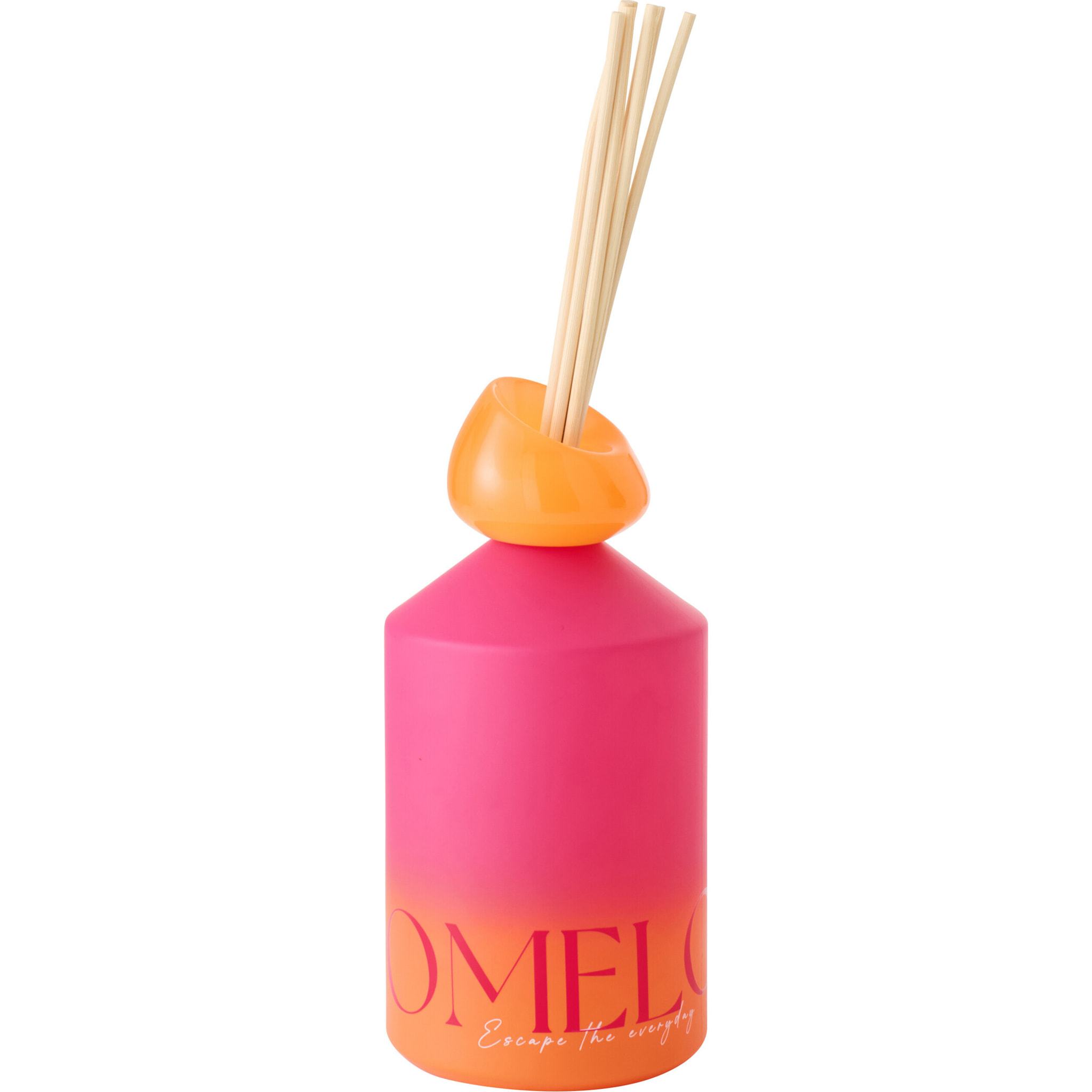 J-Line Bâtonnets parfumés Oasis Solvant - Summer In The Air -verre - orange/rose - large