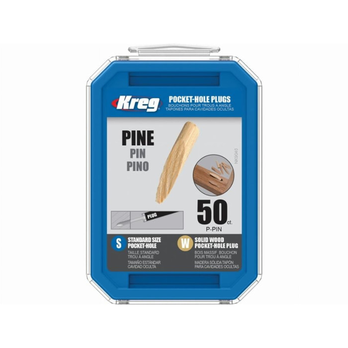 Caches trous en bois massif KREG Bouchons - Pin 50 - P-PIN