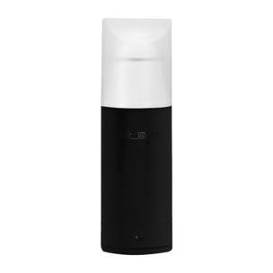 Ventilador portátil con capucha, equipado con 2 aspas plegables y botón lateral de encendido.