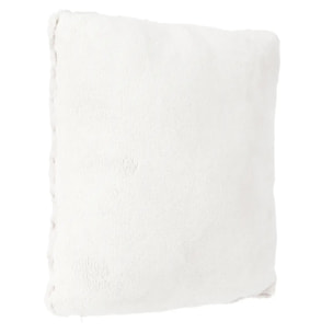 Coussin "Bouclette" fourrure bouclé beige 45x45cm