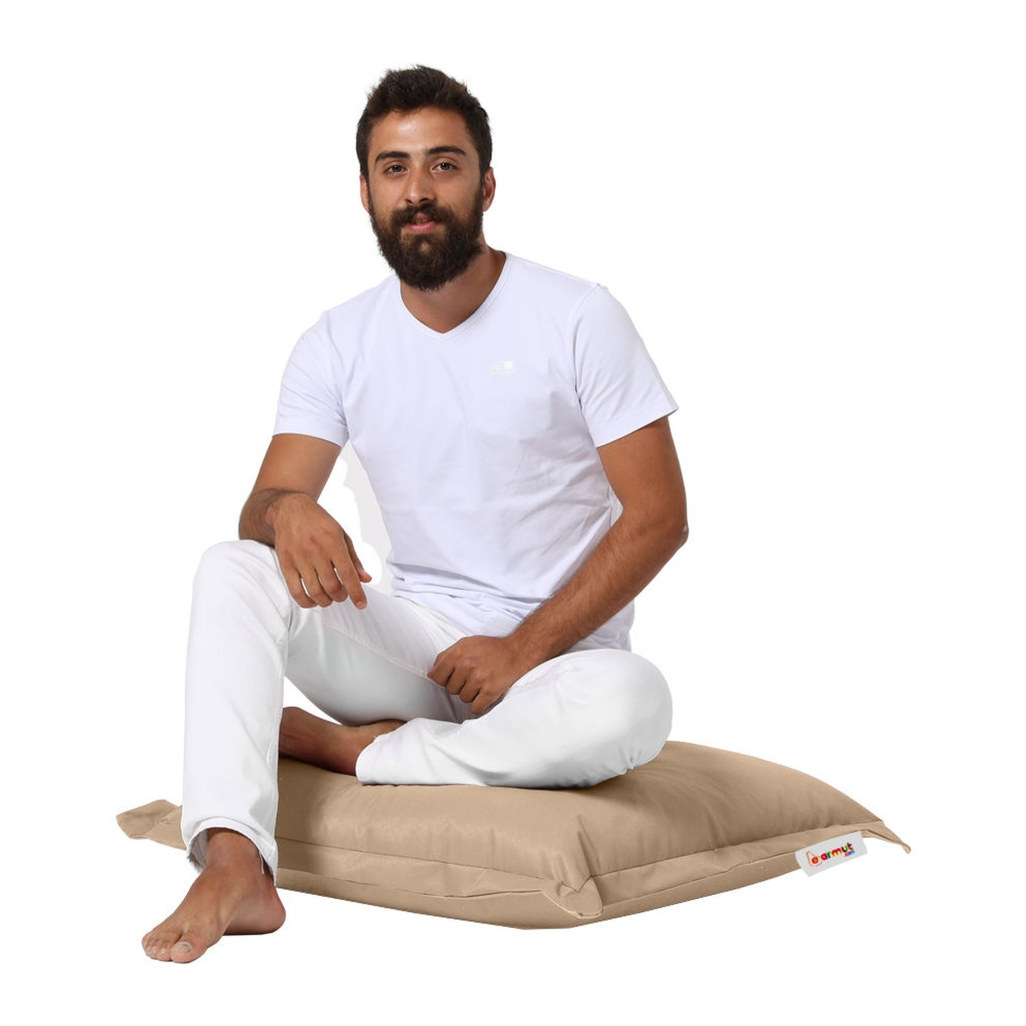 Cojín pouf 70x70 - visón