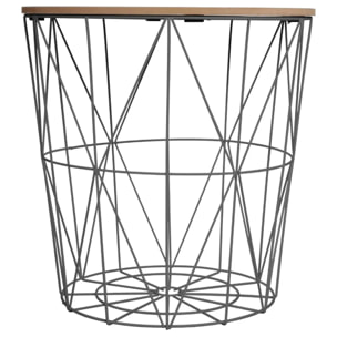 Table d'appoint "Kumi" noir D40cm