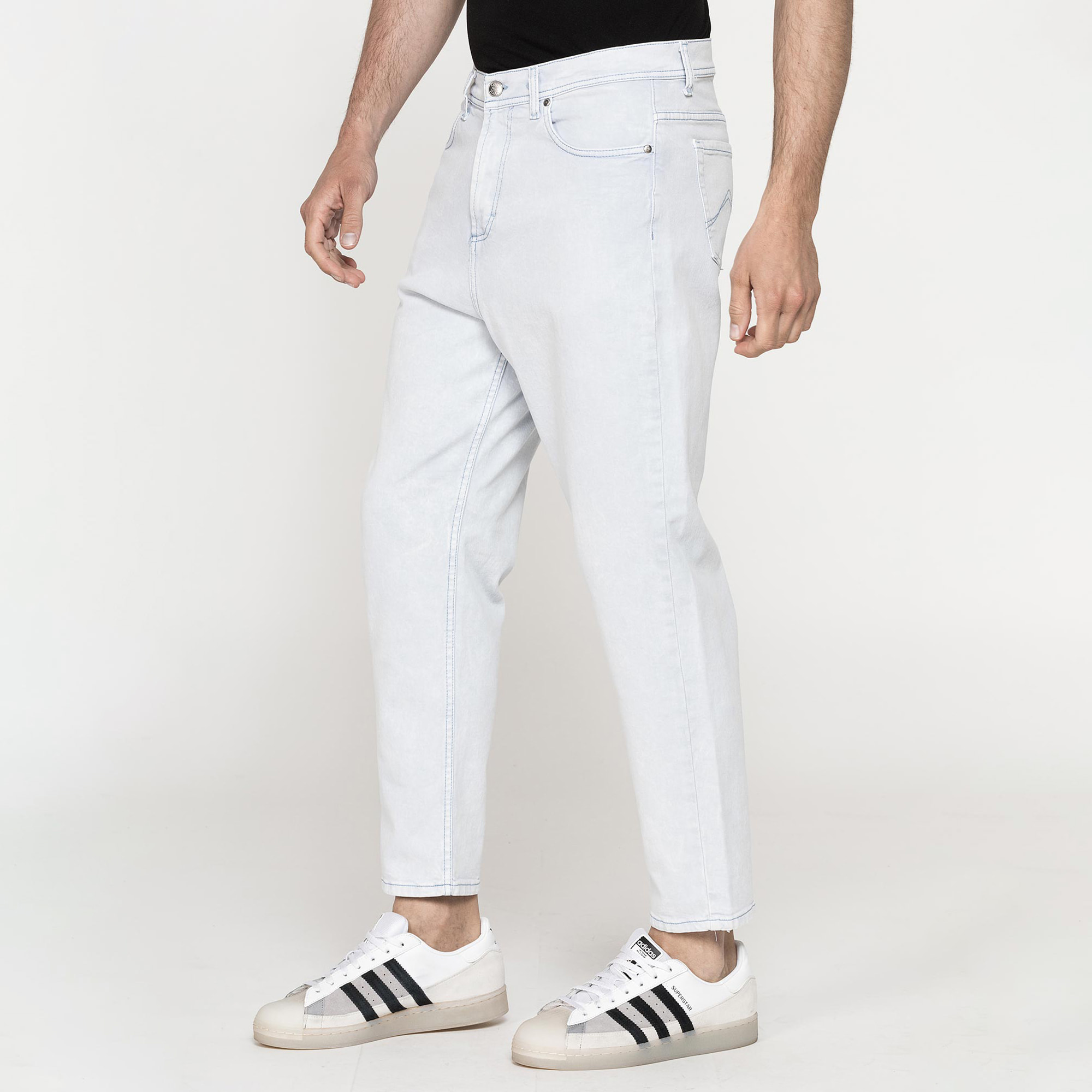 COLOR JEANS UOMO IN BULL DENIM STRETCH MOD. 739 TINTO OLD