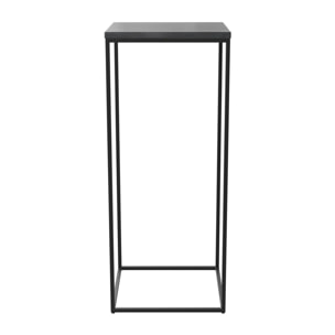 Sellette noire en marbre et pieds en métal - Floki