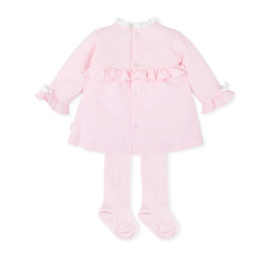 Vestido con leotardos - Rosa