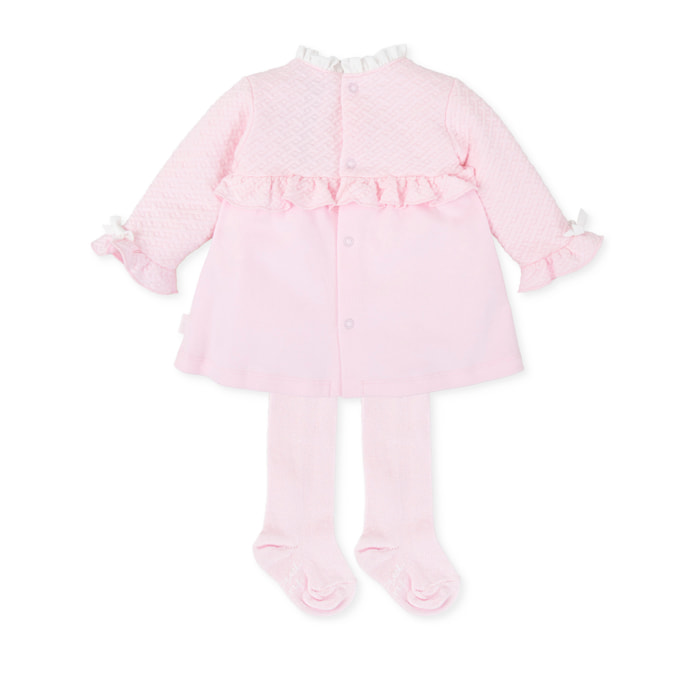 Vestido con leotardos - Rosa