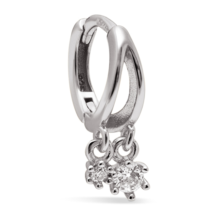 Pendiente Suelto Luzia Plata