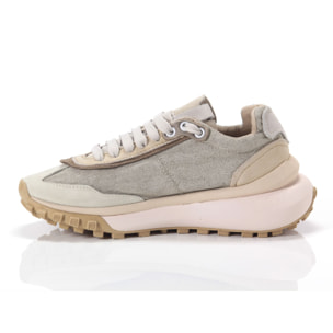 Sneakers Satorisan Dharma Whitewisp Grey Marrone