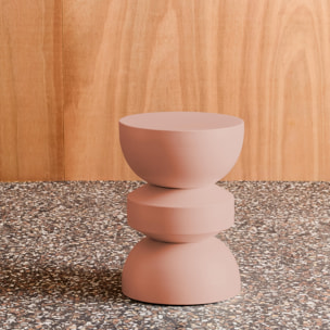 Table d'appoint, bout de canapé, table de chevet métal Ø32 x H43,5cm ASSA