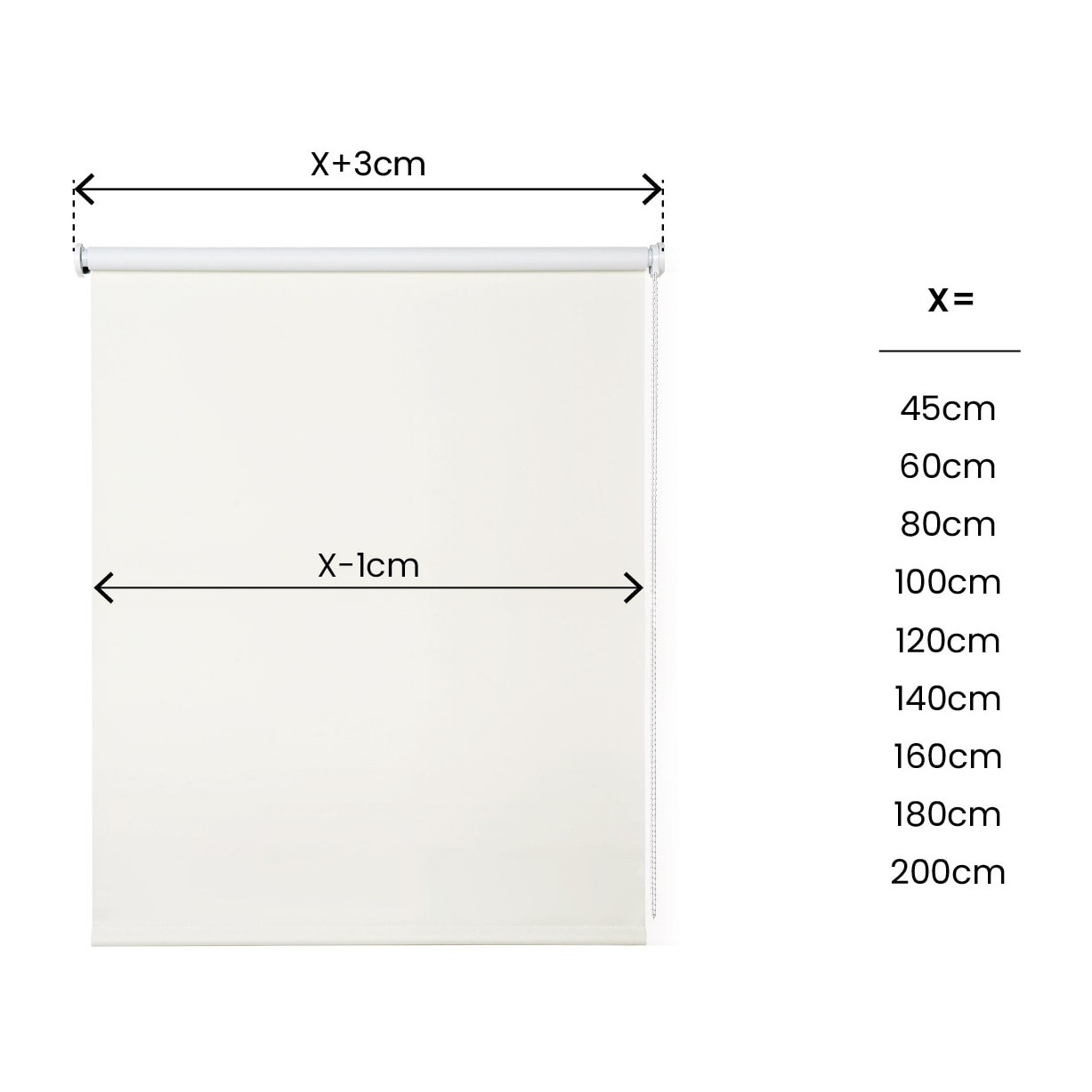 Enrollable Opaco ROLL-UP Marfil