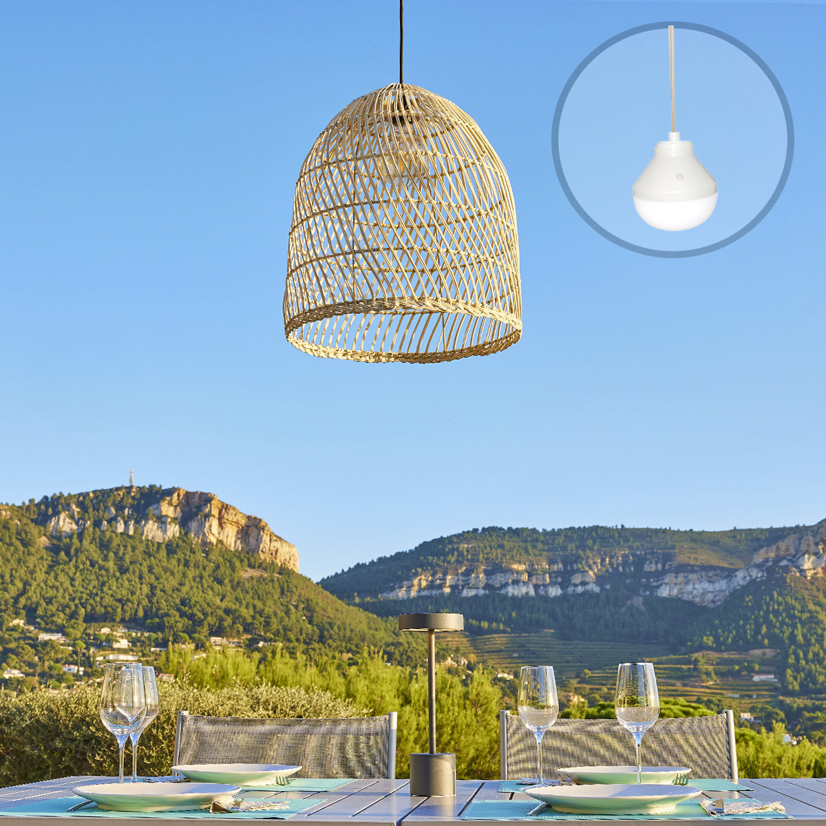 Suspension sans fil PAULO RGB D40CM