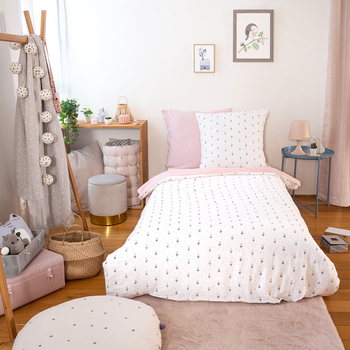 Parure de lit enfant 100% gaze de coton - liberty