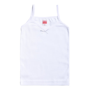 Camiseta Niña Tirante Canale 1X1 Blanco Talla 2