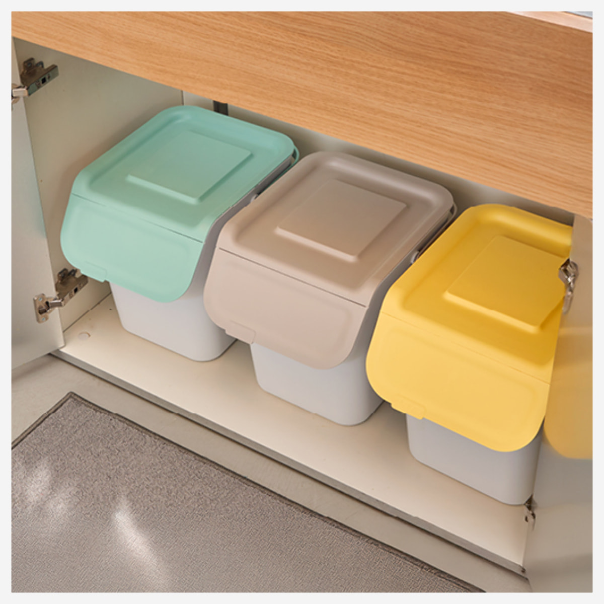 Poubelle de tri en plastique 20L