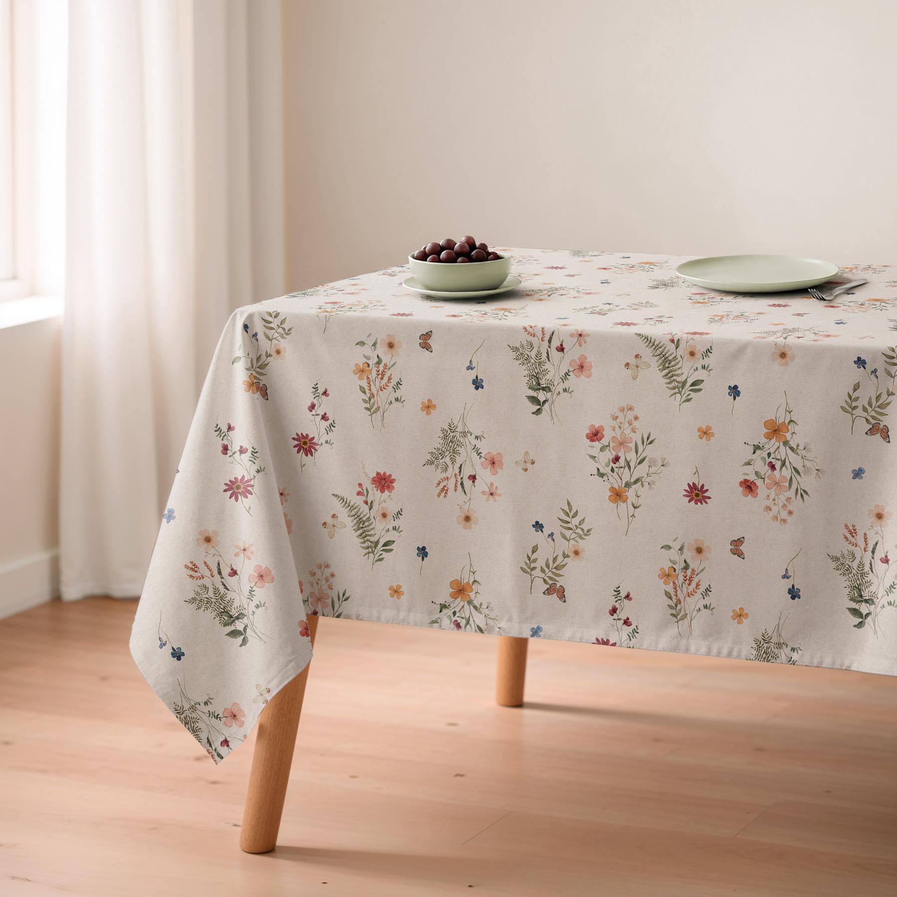 Nappe anti-taches RAMILLETE MULTICOLORE - en 100 % coton