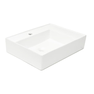 Lavabo SAT Cube Way 60x46 cm avec trou pour robinet au centre SATCW6046P