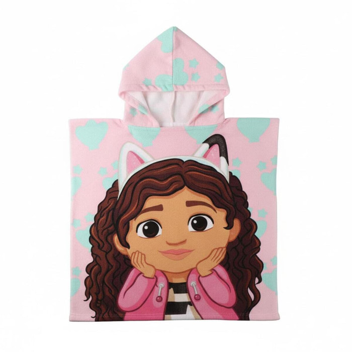 Poncho Microfibra de Gabby - 56x53x1 cm - Color:Rosa