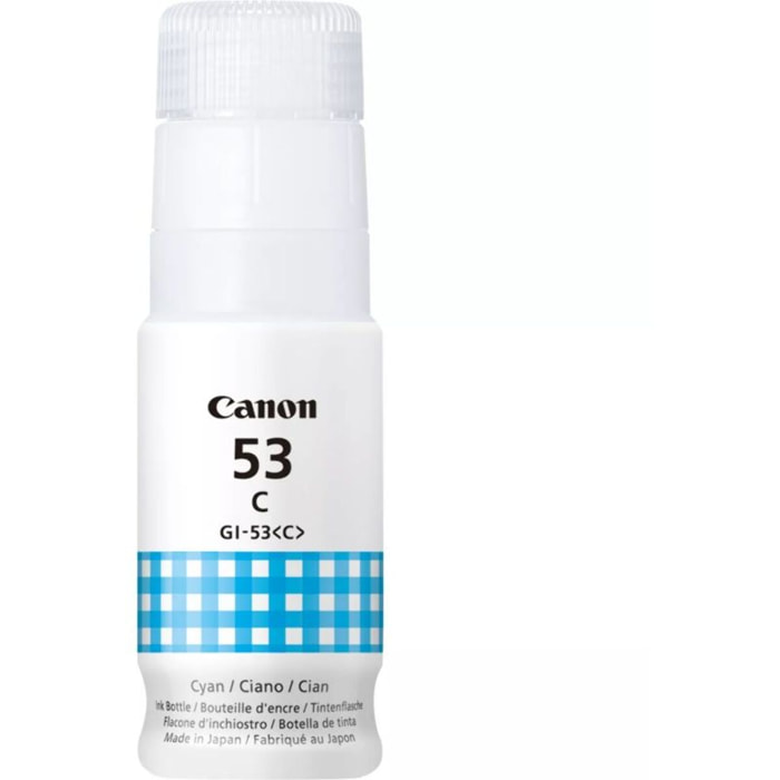 Cartouche d'encre CANON Bouteille d'Encre GI-53 Cyan - 4671C001