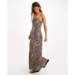 Vestido lencero leopardo