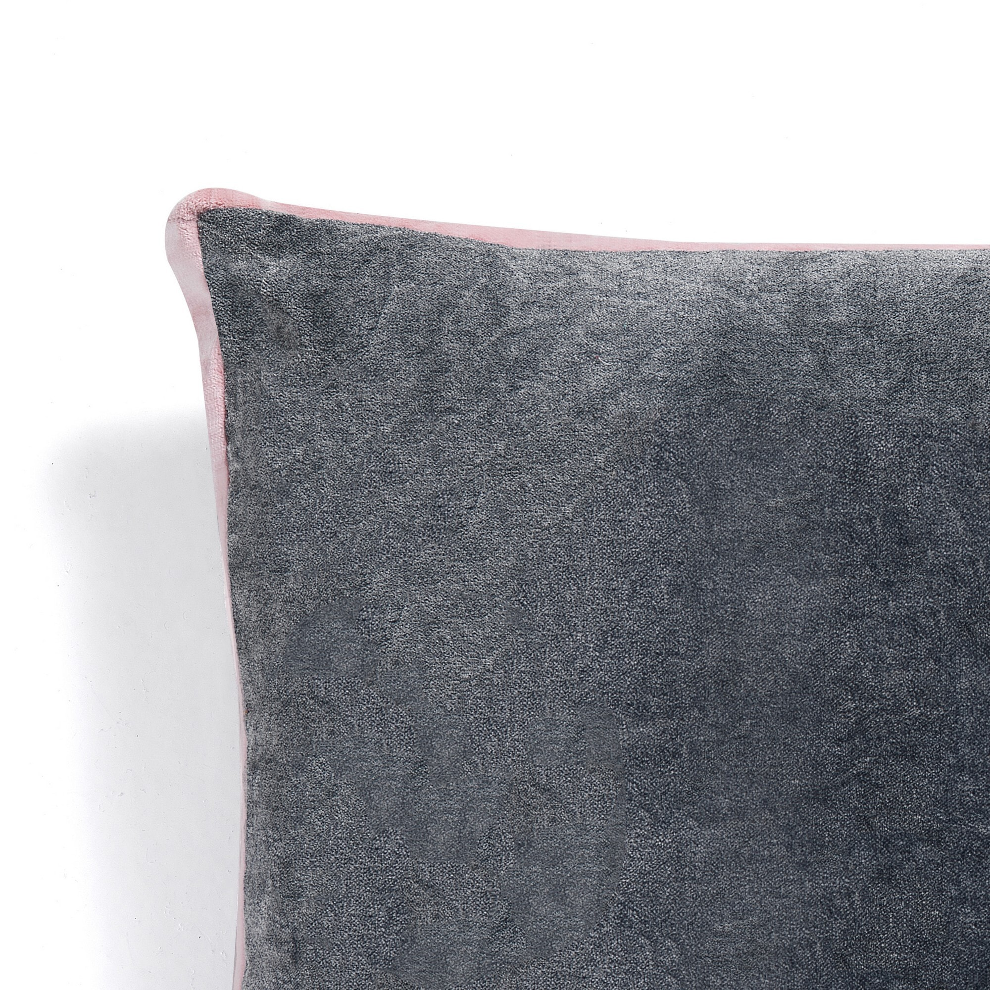 ORESTELUCHETTA Cuscino VELVET GREY & PINK