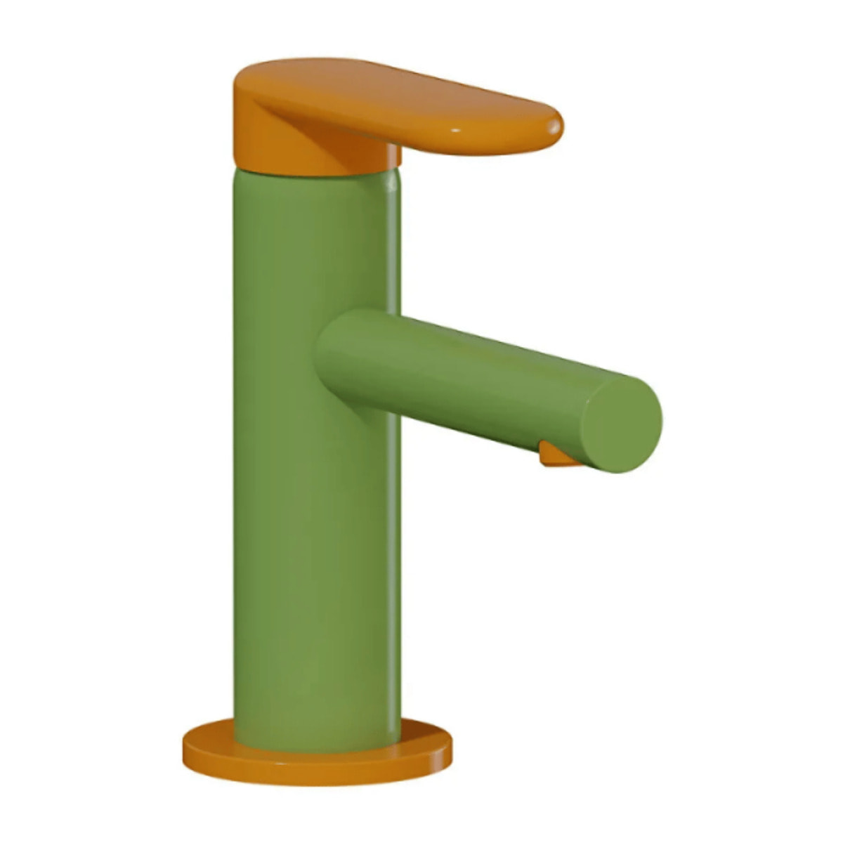 Mitigeur lavabo Sento Kids jaune et vert