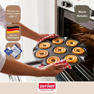 Moule pour 8 beignets au four 33 Zenker Black Metallic