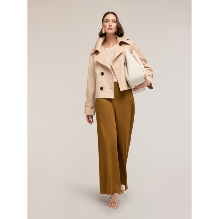 Motivi - Trench corto doppiopetto - Beige