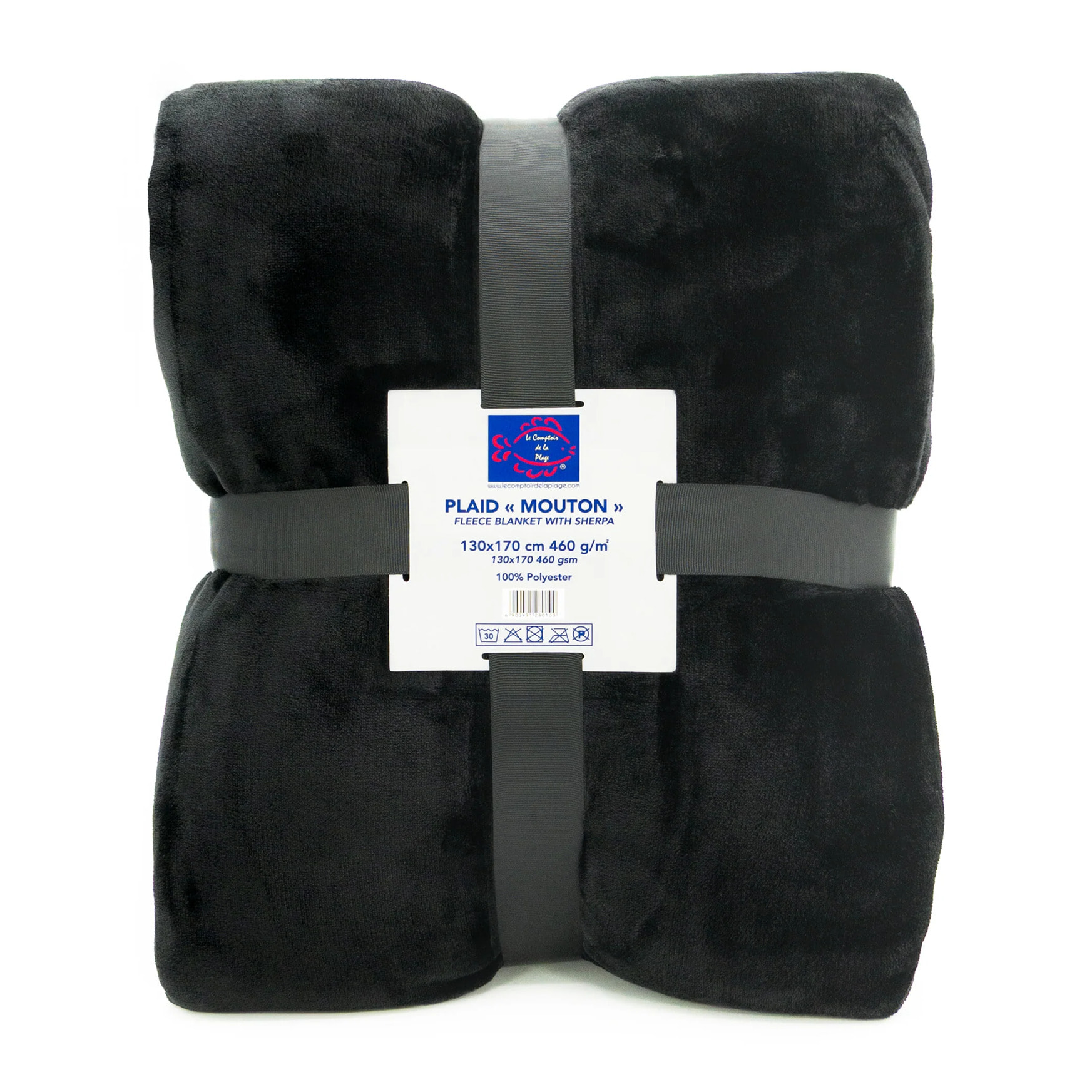 Plaid polaire - Mouton Noir - 130x170cm